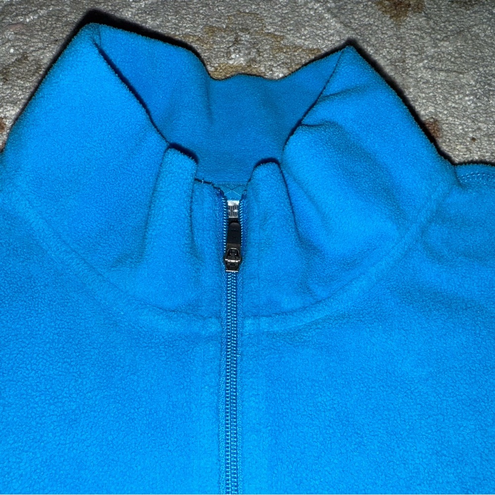 The North Face Vibrant Blue Fleece Pullover sz L - Picture 3 of 6